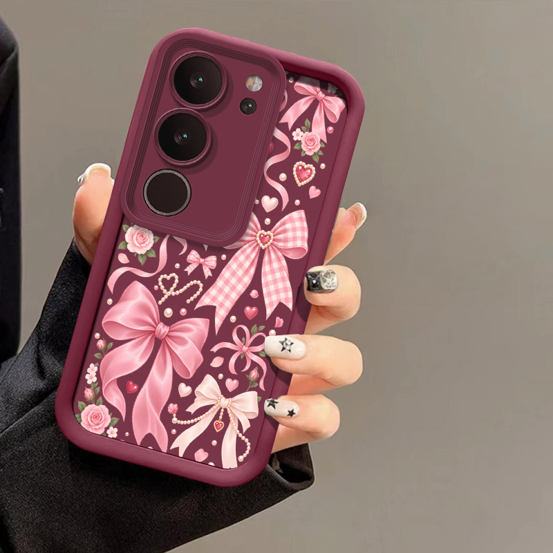 Vivo X200 - Casing Telepon dengan Desain Bunga dan