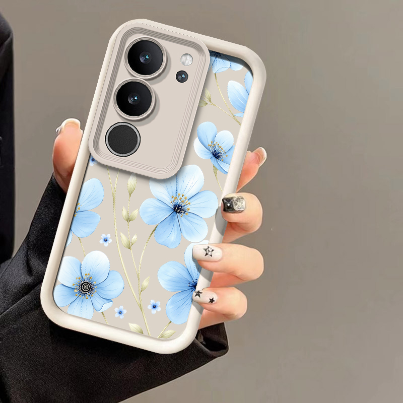 Vivo X200 - Casing Telepon Motif Bunga dengan Warna