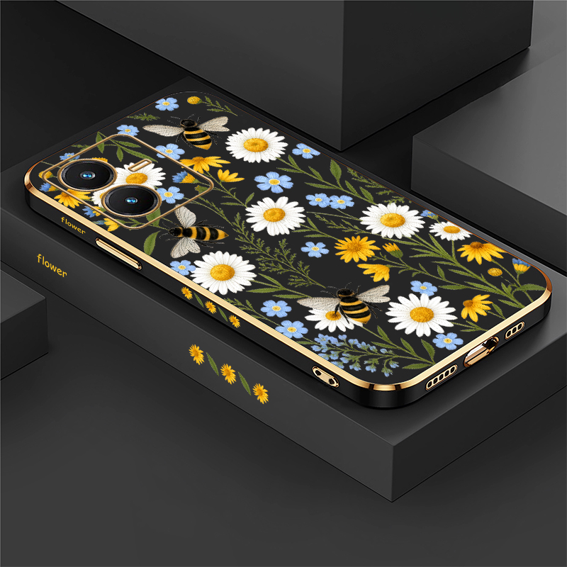 Vivo Y28 - Casing Motif Lebah Untuk Vivo Y28