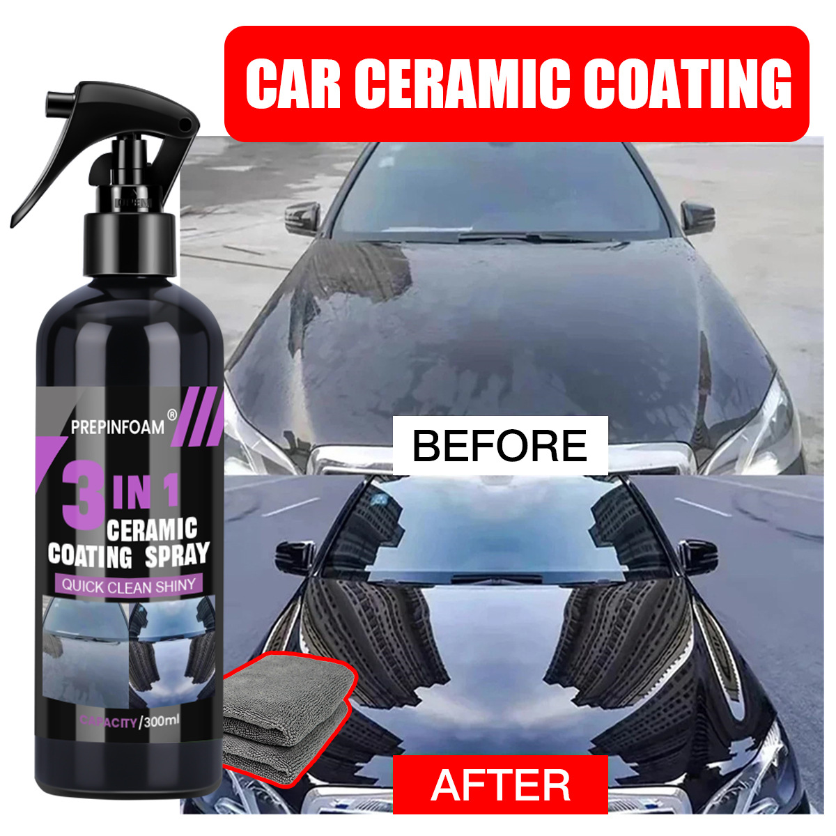 Nano Liquid Coating - Semprotan Pembersih Cepat Menghilangkan Noda Mobil,