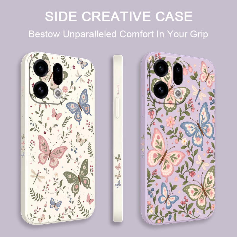 Casing Ponsel Kupu-Kupu Berwar - Oppo Reno 12 ulasan dan harga
