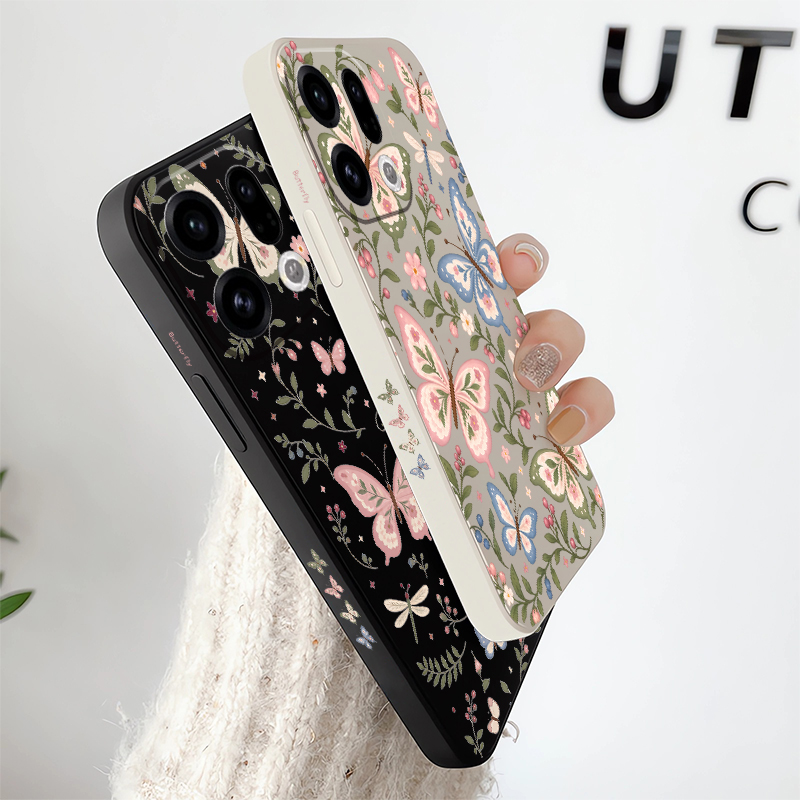 Casing Ponsel Kupu-Kupu Berwar - Oppo Reno 12 ulasan dan harga